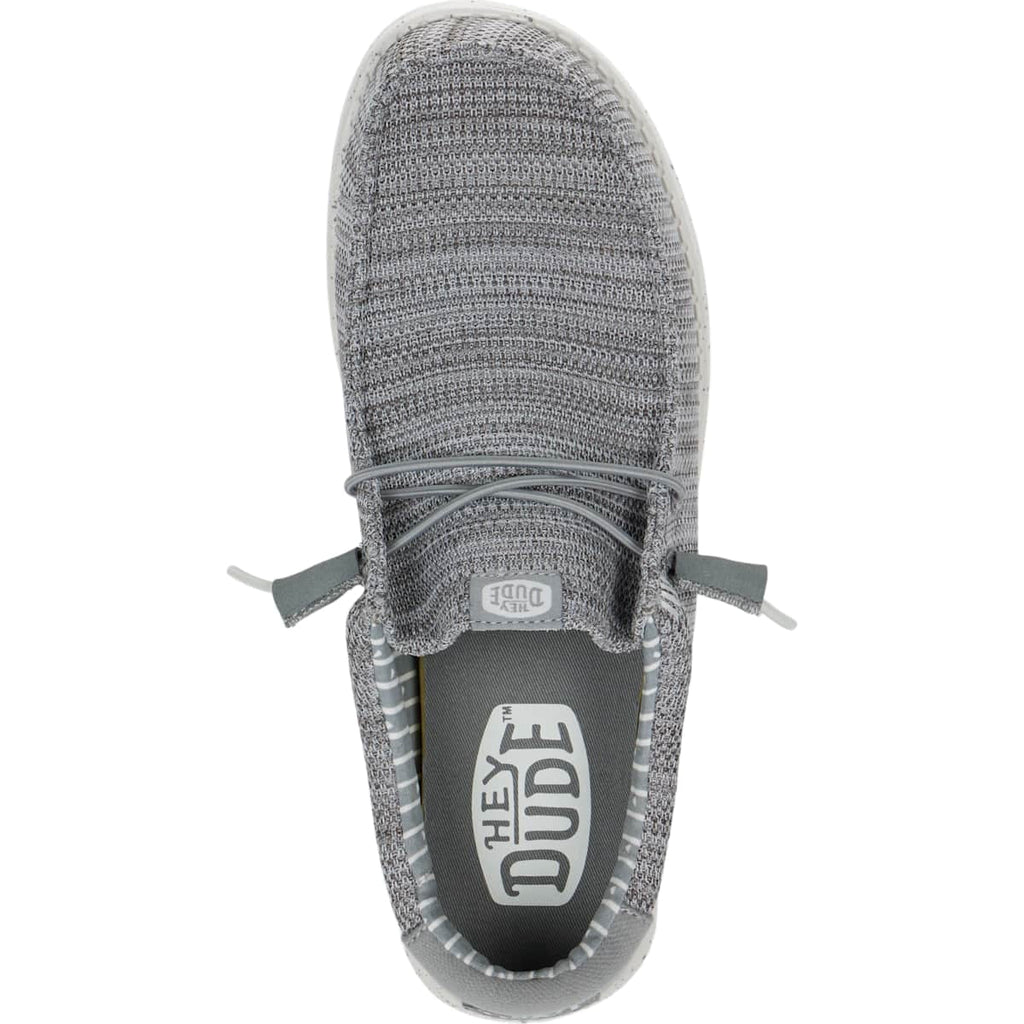 HEYDUDE Men Wally Stretch Sox Wide, Gray, 12