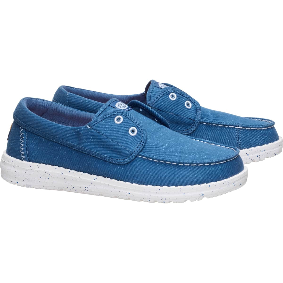 HEYDUDE Women Wendy Cru Gingham, Skyway Blue/Multi, 9