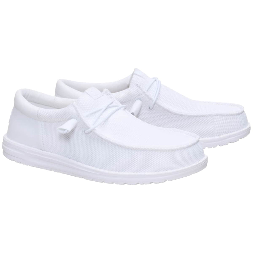 HEYDUDE Men Wally Funk Mono, White, 4