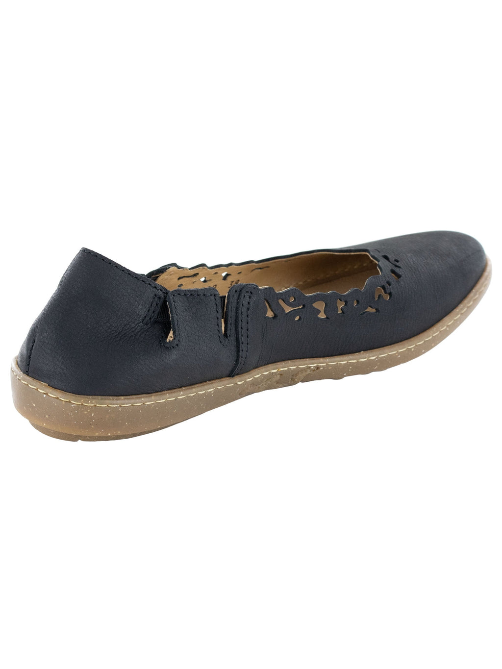 El Naturalista Womens Coral 5308 Ballet Flat Shoes, Black, EU 36 / US 6