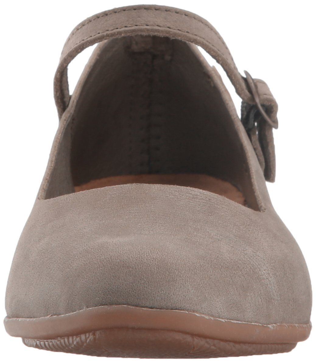 El Naturalista Women's Stella ND58 Mary Jane Flat Shoe Kaki Leather 36 EU / 6 US