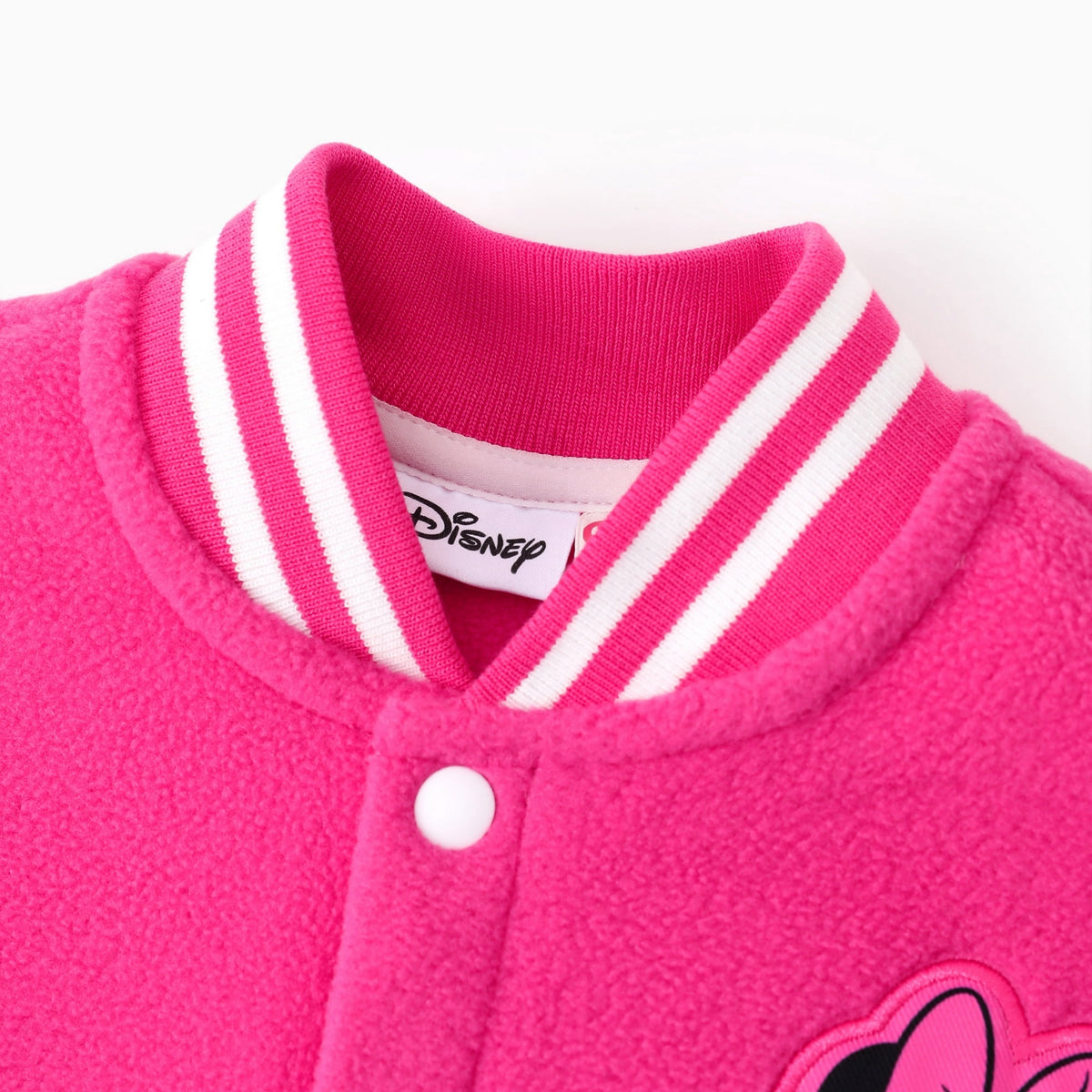 Disney Girls Bomber Jacket Minnie Mouse Colorblock Varsity Lightweight Sweatshirts Gift Fall Spring Sizes 3-10