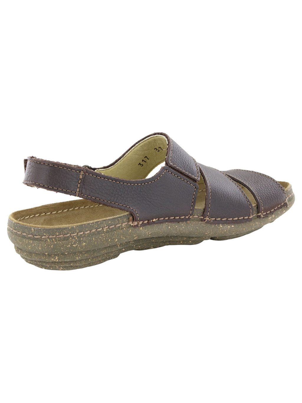 El Naturalista Womens Torcal N317 Sandal Shoes, Wood Mixed, EU 39 / US 8.5