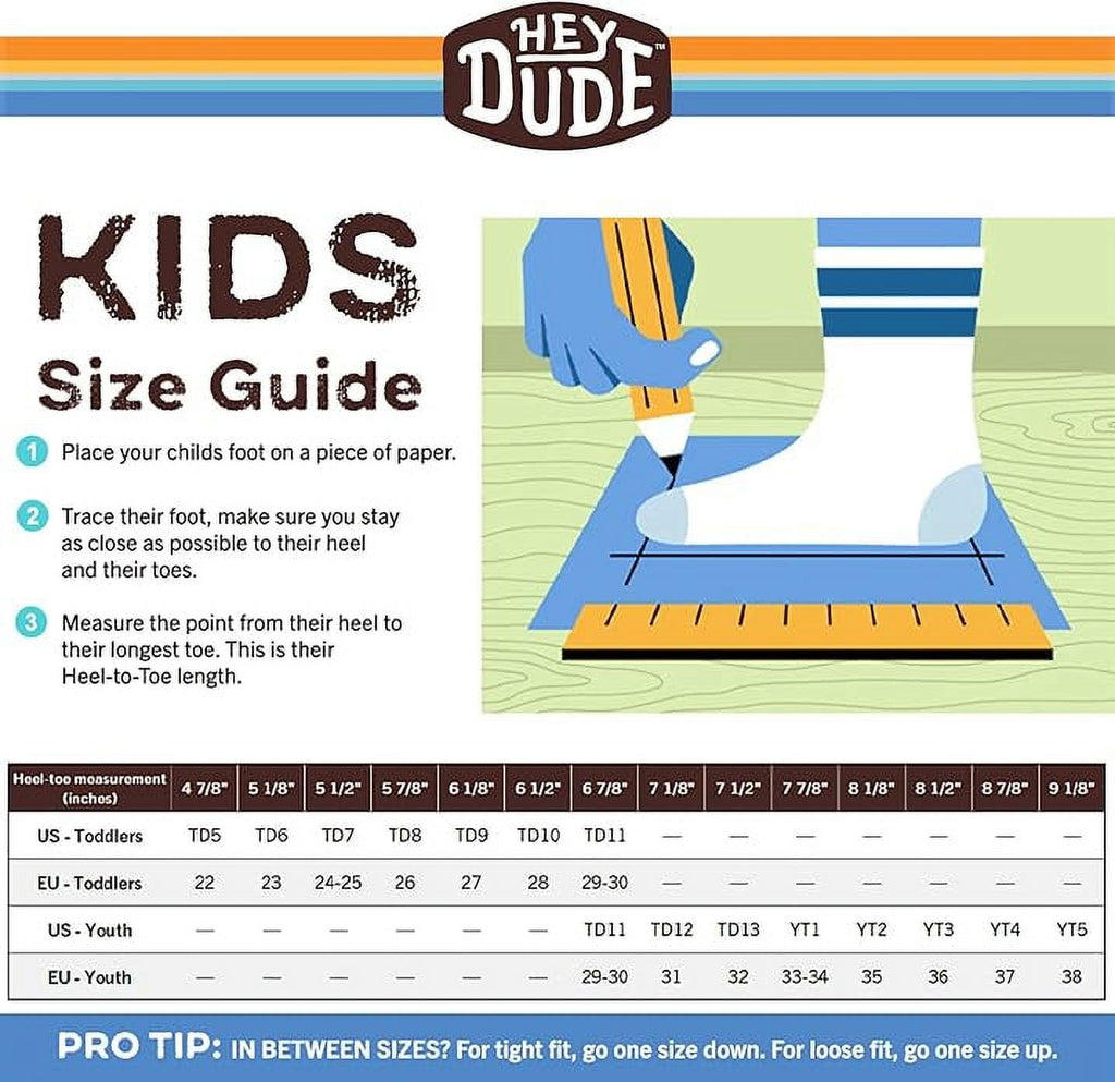 Hey Dude Boy's Shoes Wally Youth Basic Black, 12
