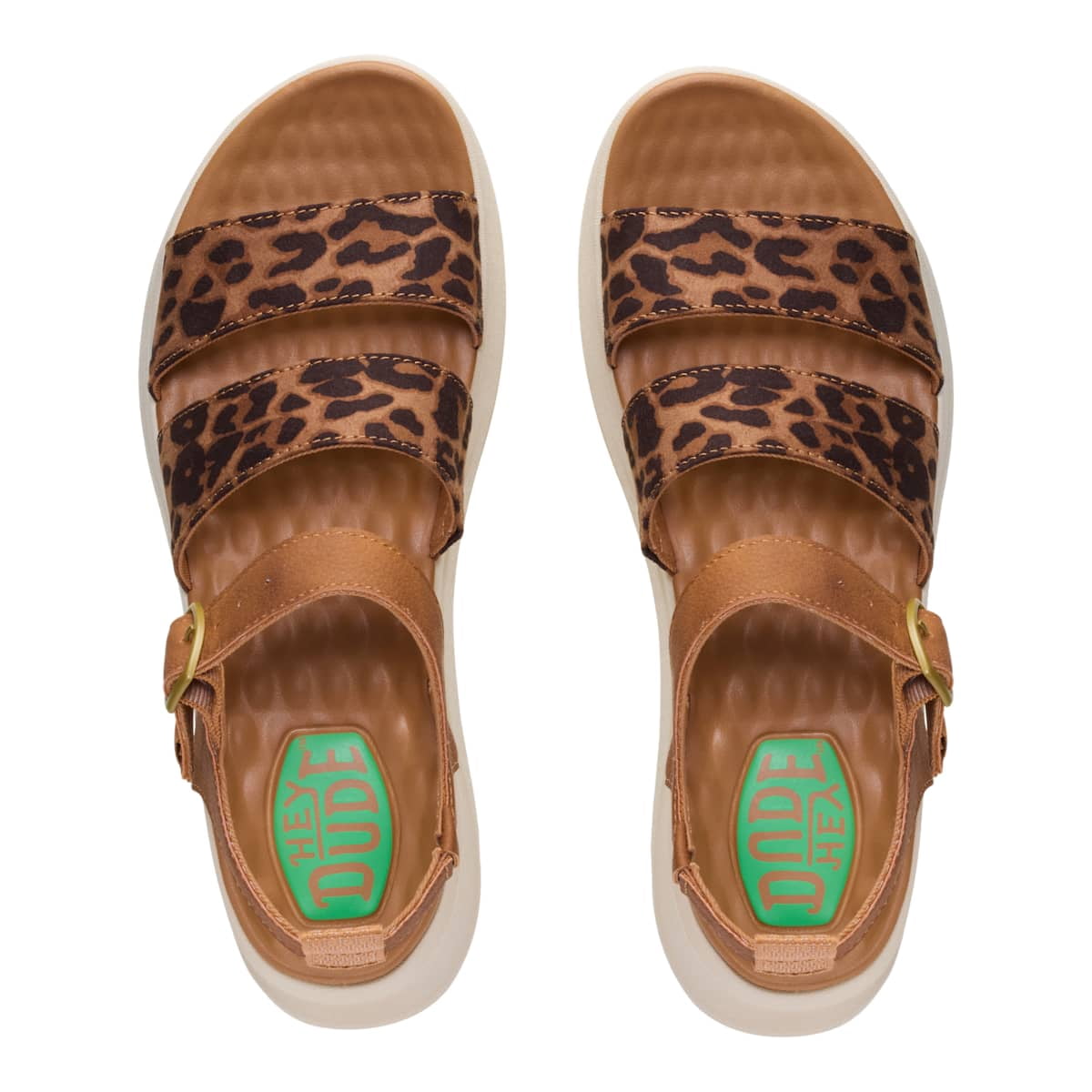 HEYDUDE Women Delray Buckle Classic, Tan, 6