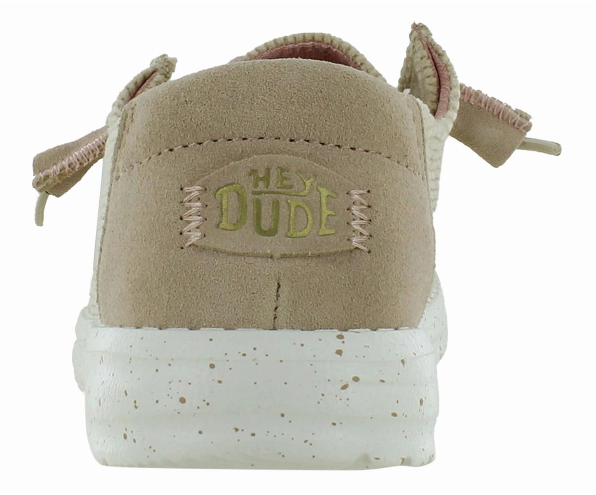 Hey Dude Wendy Wave Corduroy Womens Shoes Size 10, Color: Taupe