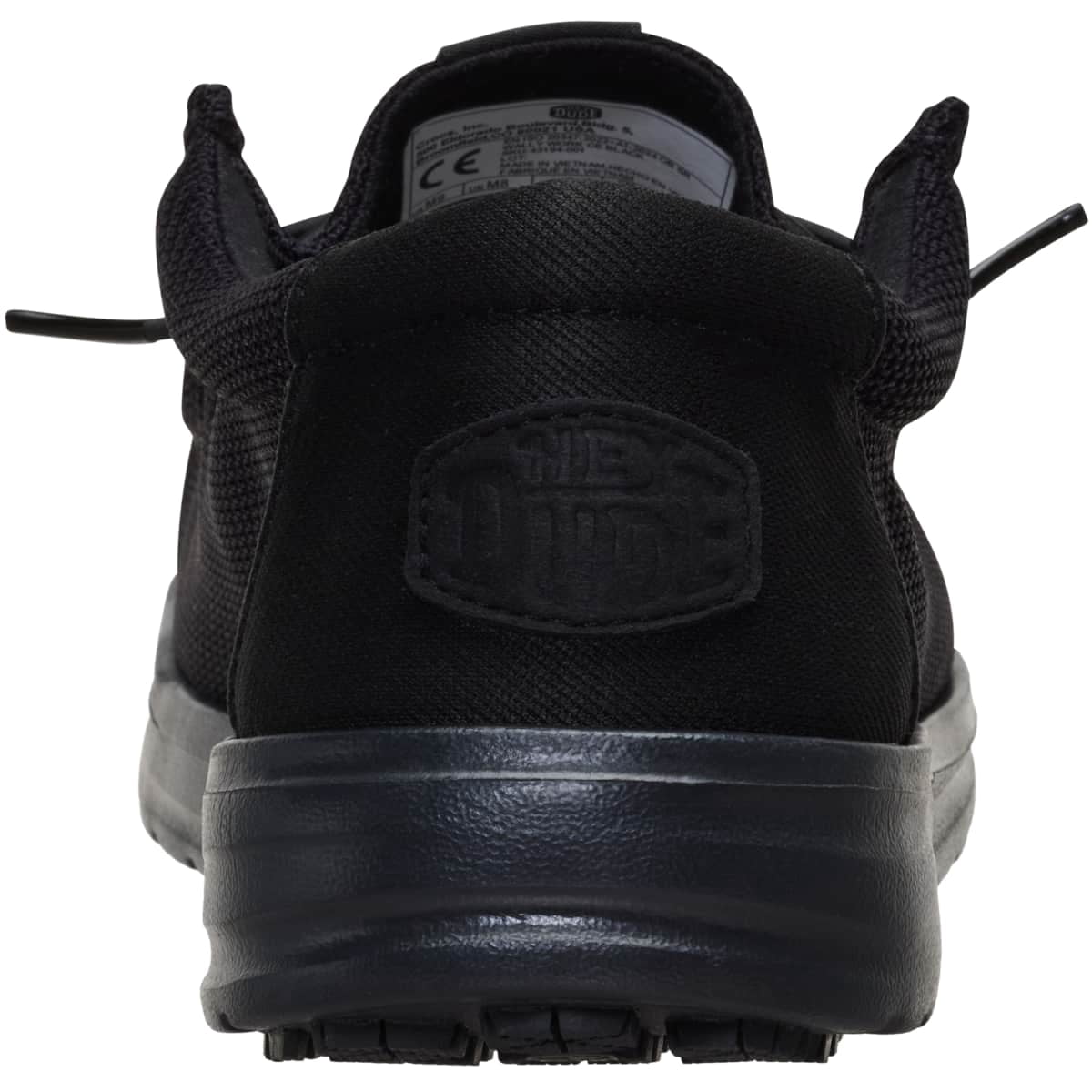 HEYDUDE Men Wally Work CE Slip Resistant, Black Mesh, 13