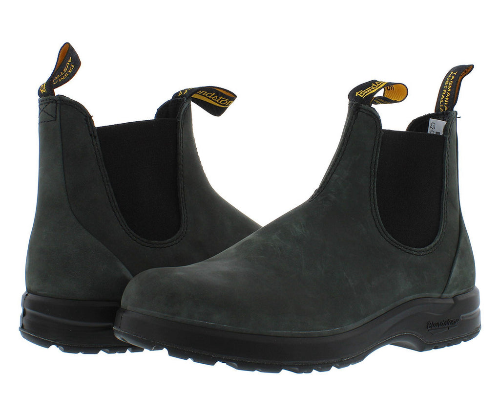 Blundstone 2005 All Terrain Elastic Sided Boot Unisex Shoes Size 4.5, Color: Rustic Black-Black/Raven Black