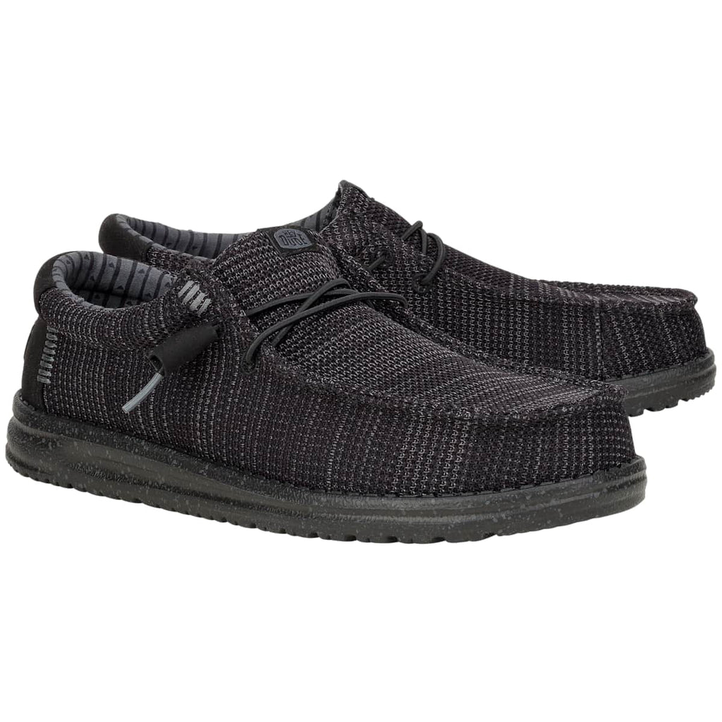 HEYDUDE Wally Stretch Sox Wide, Navy, 12