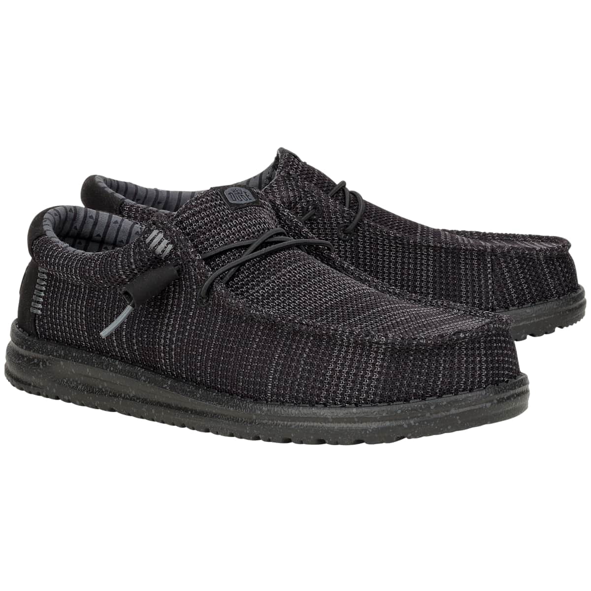 HEYDUDE Men Wally Stretch Sox Wide, Gray, 12