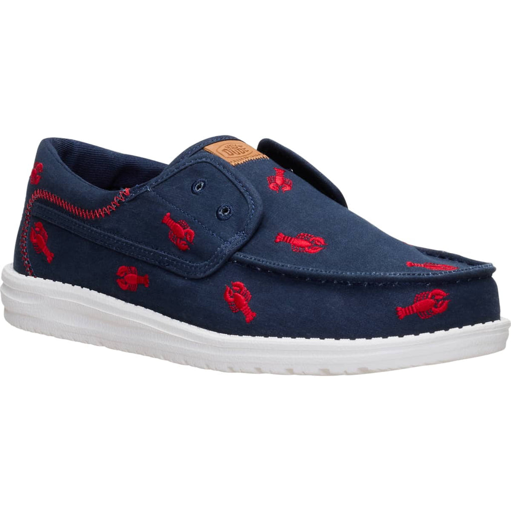HEYDUDE Men Wally Cru Embroidered, Green/Multi, 11