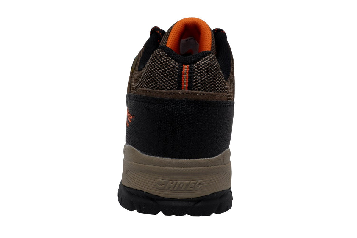 Hi-Tec Men's Ridge Low Wp Brown Ankle-High Leather Hiking Shoe - 9.5 M