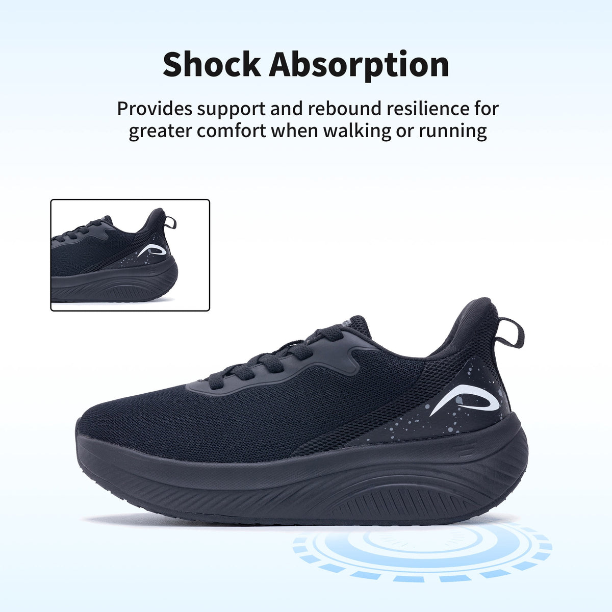 FefiYo Plantar Fasciitis Walking Sneakers, Wide Toe Box with Arch and Orthotic Support Grey US 10