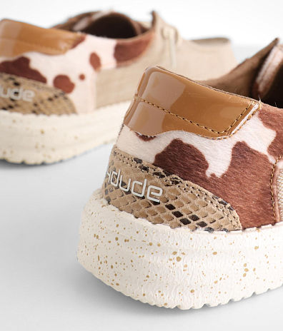 Hey Dude Wendy Cow Pieced Shoes