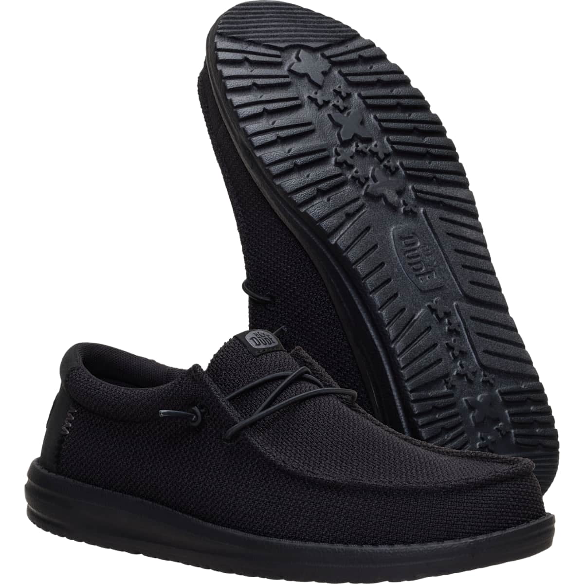 HEYDUDE Men Wally Mesh, Black Mono, 15