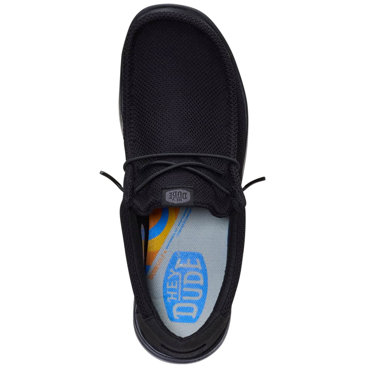 HEYDUDE Men Wally Work CE Slip Resistant Wide, Wide Black Mesh, 10