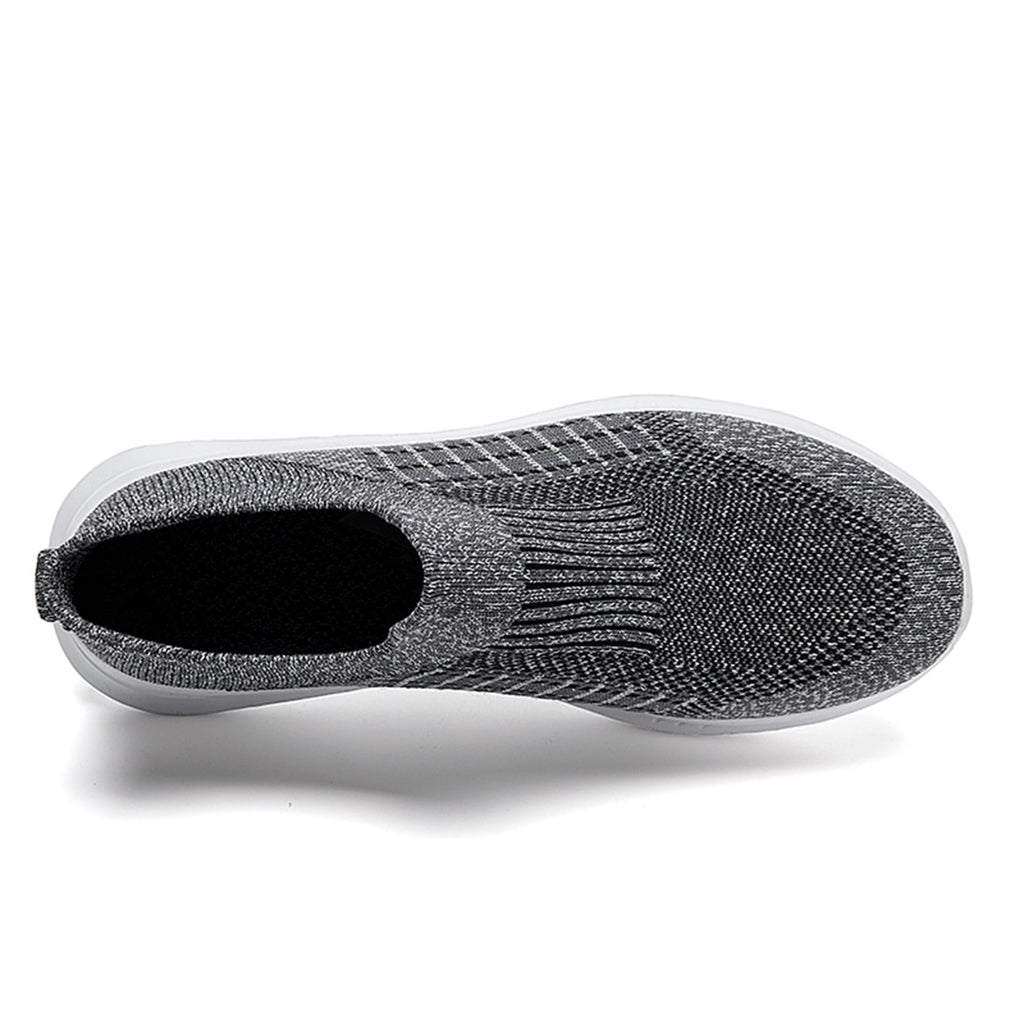 Yindaity Mens Sneakers Works Men’s Knit Slip-On Sneakers Grey,10