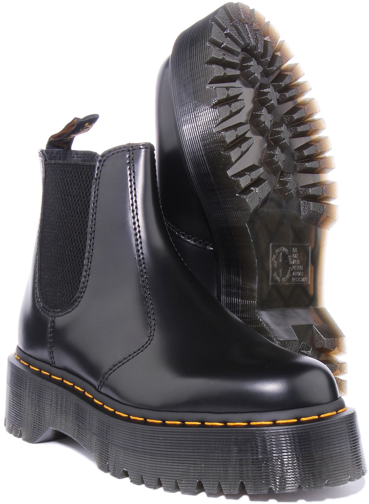 Dr Martens 2976 Quad Unisex Leather Chelsea Boot In Black Size 7.5 M