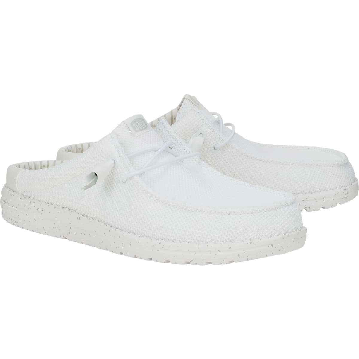 HEYDUDE Men Wally Slip Stretch Sox, White, 12
