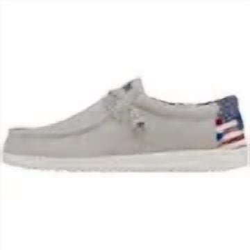 Hey Dude Wally Off White Patriotic Shoes