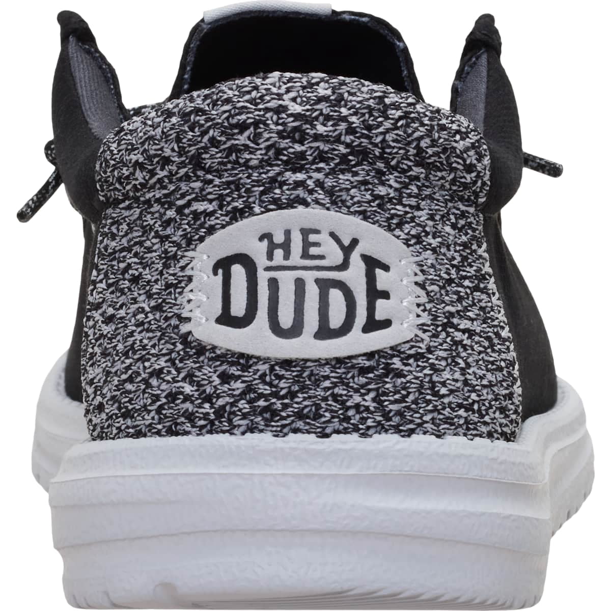 HEYDUDE Wally Heathered Knit, Black, 9